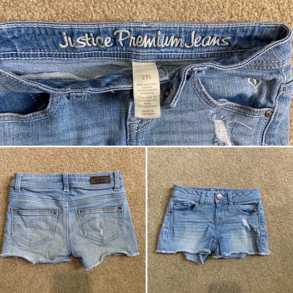 Justice Jean Shirts Size 7
